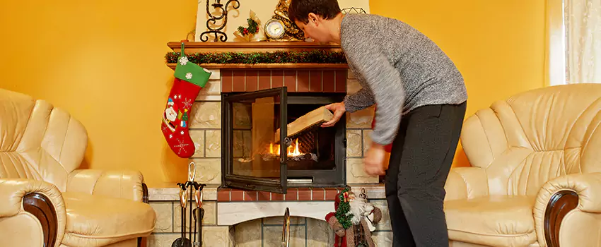 Rusted Metal Fireplace Restoration in St. Matthews, Kentucky